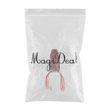 Maxbell Lifelike Topwater Frog Fishing Lure Soft Crankbaits Hook Baits for Bass Pike pink
