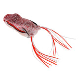Maxbell Lifelike Topwater Frog Fishing Lure Soft Crankbaits Hook Baits for Bass Pike pink