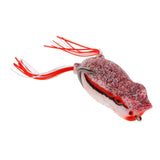Maxbell Lifelike Topwater Frog Fishing Lure Soft Crankbaits Hook Baits for Bass Pike pink