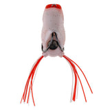 Maxbell Lifelike Topwater Frog Fishing Lure Soft Crankbaits Hook Baits for Bass Pike pink