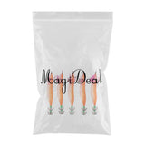 Maxbell 5pcs Luminous Squid Jigs Saltwater Fishing Lures Octopus Squid Hooks Orange