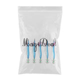Maxbell 5pcs Luminous Squid Jigs Saltwater Fishing Lures Octopus Squid Hooks Blue