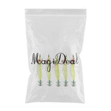 Maxbell 5pcs Luminous Squid Jigs Saltwater Fishing Lures Octopus Squid Hooks Yellow
