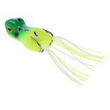 Maxbell Topwater Frog Fishing Lure Soft Artificial Crankbaits Hook Baits Green A