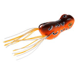 Maxbell Topwater Frog Fishing Lure Soft Artificial Crankbaits Hook Baits Orange