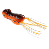 Maxbell Topwater Frog Fishing Lure Soft Artificial Crankbaits Hook Baits Orange