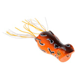 Maxbell Topwater Frog Fishing Lure Soft Artificial Crankbaits Hook Baits Orange