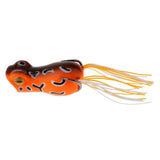 Maxbell Topwater Frog Fishing Lure Soft Artificial Crankbaits Hook Baits Orange