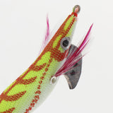 Maxbell Squid Jigs Fishing Lures Artificial Hard Jig Baits Wood Shrimp Octopus Lure Yellow