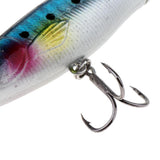 Maxbell 2Pcs Whopper Popper Topwater Fishing Lure Artificial Hard Bait Treble Hooks