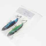 Maxbell 2Pcs Whopper Popper Topwater Fishing Lure Artificial Hard Bait Treble Hooks