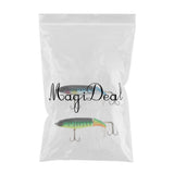 Maxbell 2Pcs Whopper Popper Topwater Fishing Lure Artificial Hard Bait Treble Hooks