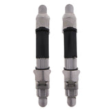 Maxbell 2pcs Metal Fishing Reel Seat Fishing Rod Clip Pole Fitted Deck DIY Silver