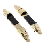 Maxbell 2pcs Metal Fishing Reel Seat Fishing Rod Clip Pole Fitted Deck DIY Gold