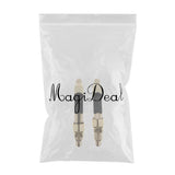 Maxbell 2pcs Metal Fishing Reel Seat Fishing Rod Clip Pole Fitted Deck DIY Gold