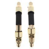 Maxbell 2pcs Metal Fishing Reel Seat Fishing Rod Clip Pole Fitted Deck DIY Gold