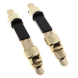 Maxbell 2pcs Metal Fishing Reel Seat Fishing Rod Clip Pole Fitted Deck DIY Gold