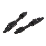 Maxbell 2pcs Metal Fishing Reel Seat Fishing Rod Clip Pole Fitted Deck DIY Black