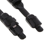 Maxbell 2pcs Metal Fishing Reel Seat Fishing Rod Clip Pole Fitted Deck DIY Black