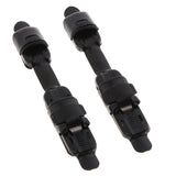 Maxbell 2pcs Metal Fishing Reel Seat Fishing Rod Clip Pole Fitted Deck DIY Black
