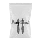 Maxbell 2pcs Metal Fishing Reel Seat Fishing Rod Clip Pole Fitted Deck DIY Black