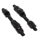 Maxbell 2pcs Metal Fishing Reel Seat Fishing Rod Clip Pole Fitted Deck DIY Black