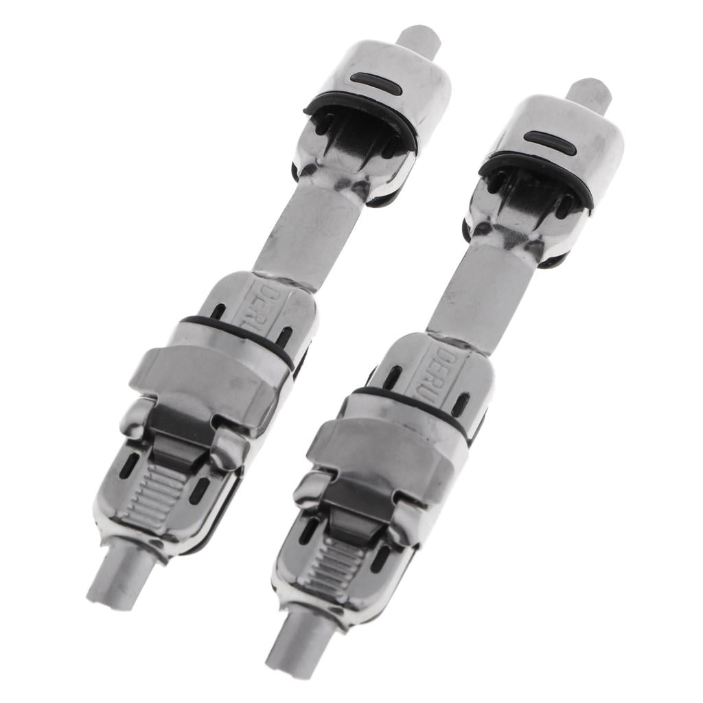 Maxbell 2pcs Metal Fishing Reel Seat Fishing Rod Clip Pole Fitted Deck DIY White