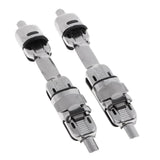 Maxbell 2pcs Metal Fishing Reel Seat Fishing Rod Clip Pole Fitted Deck DIY White