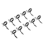 Maxbell 10pcs Fishing Rod Guide Eyes Ceramic Ring DIY Rod Building Component Size 8