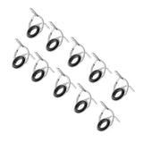 Maxbell 10pcs Fishing Rod Guide Eyes Ceramic Ring DIY Rod Building Component Size 8