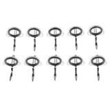 Maxbell 10pcs Fishing Rod Guide Eyes Ceramic Ring DIY Rod Building Component Size 16