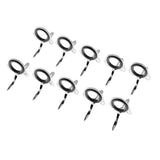Maxbell 10pcs Fishing Rod Guide Eyes Ceramic Ring DIY Rod Building Component Size 16