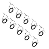 Maxbell 10pcs Fishing Rod Guide Eyes Ceramic Ring DIY Rod Building Component Size 16