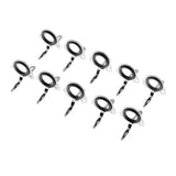 Maxbell 10pcs Fishing Rod Guide Eyes Ceramic Ring DIY Rod Building Component Size 12