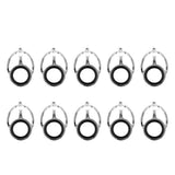 Maxbell 10pcs Fishing Rod Guide Eyes Ceramic Ring DIY Rod Building Component Size 25