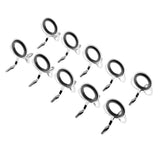 Maxbell 10pcs Fishing Rod Guide Eyes Ceramic Ring DIY Rod Building Component Size 25