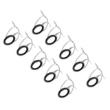 Maxbell 10pcs Fishing Rod Guide Eyes Ceramic Ring DIY Rod Building Component Size 25