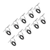 Maxbell 10pcs Fishing Rod Guide Eyes Ceramic Ring DIY Rod Building Component Size 6