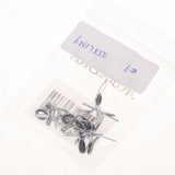 Maxbell 10pcs Fishing Rod Guide Eyes Ceramic Ring DIY Rod Building Component Size 6