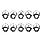 Maxbell 10pcs Fishing Rod Guide Eyes Ceramic Ring DIY Rod Building Component Size 6