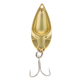 Maxbell Metal Spoon Fishing Lures 15g Bass Baits Treble Hook Fishing Tackle Gold