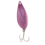 Maxbell Metal Spoon Fishing Lures 15g Bass Baits Treble Hook Fishing Tackle Pink