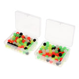 Maxbell 200pcs Fishing Beads Carp Fishing Rigs Making Beads Terminal Tackle 8mm