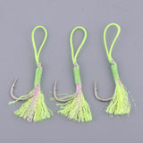 Maxbell 3Pcs Fishing Assist Hooks Carbon Steel Jigging Assist Fishing Hooks 3-0
