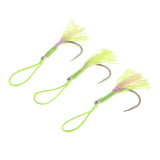 Maxbell 3Pcs Fishing Assist Hooks Carbon Steel Jigging Assist Fishing Hooks 3-0