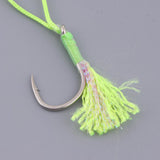 Maxbell 3Pcs Fishing Assist Hooks Carbon Steel Jigging Assist Fishing Hooks 4-0