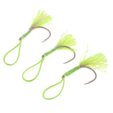 Maxbell 3Pcs Fishing Assist Hooks Carbon Steel Jigging Assist Fishing Hooks 5-0