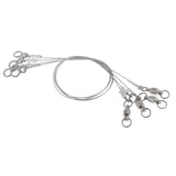 Maxbell 4pcs Stainless Steel Fishing Wire Leader Rigs Trace Lure Snells Line 0.8mm