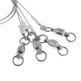 Maxbell 4pcs Stainless Steel Fishing Wire Leader Rigs Trace Lure Snells Line 0.8mm