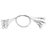 Maxbell 4pcs Stainless Steel Fishing Wire Leader Rigs Trace Lure Snells Line 0.8mm